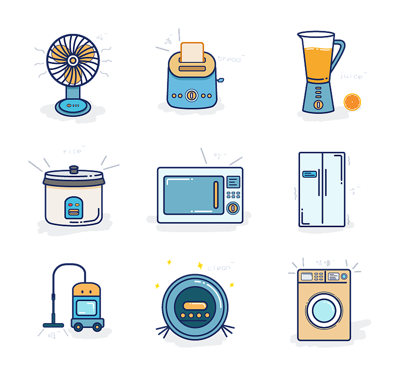 小家電圖標(biāo)設(shè)計(jì) 在牛牛家用電器UI中的視覺(jué)語(yǔ)言構(gòu)建